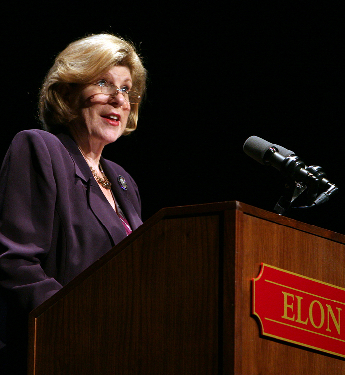 Nina Totenberg delivers Elon Law Bryan Leadership Lecture, Spring 2010